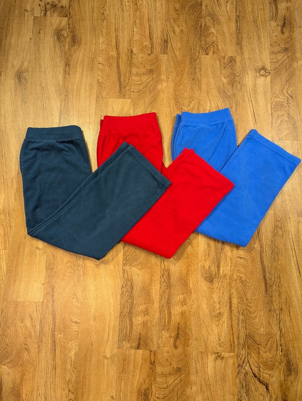 Danskin Now Fleece Pants Bundle L/G – Red/Blue/Teal (Set of 3)